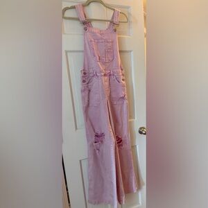 Risen Pink wide leg  Overalls